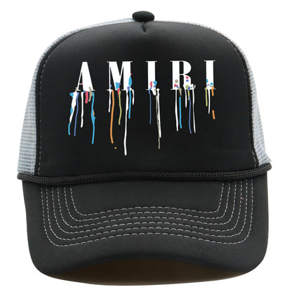 Amiri Hat Summer Cap Outdoor Mesh Cap Alphabet Print Baseball Cap