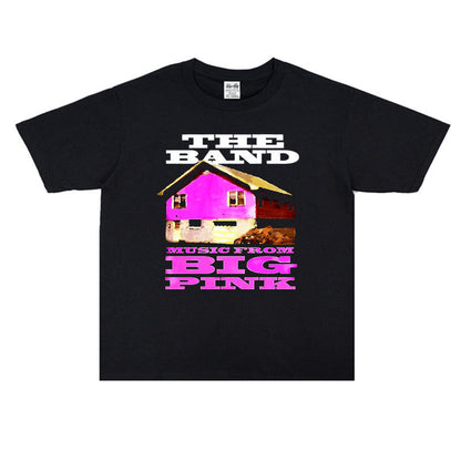 Rock Star T Shirt Canadian Orchestra the Band Rock Washed Retro Style Personality T-shirt Short Sleeve Cotton Loose