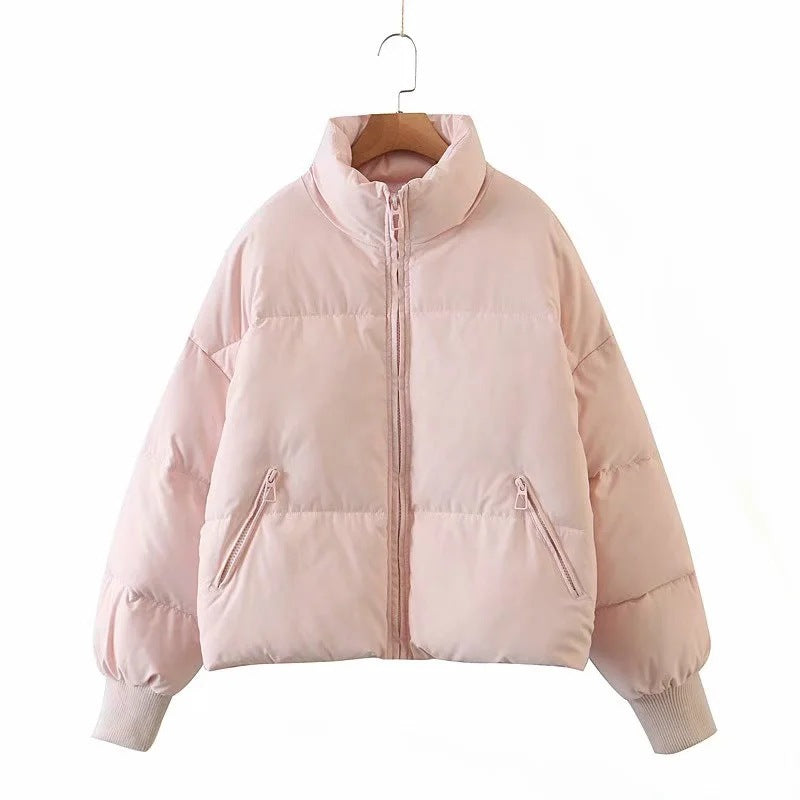 Women Cotton Coat Loose and Warm Idle Style down Jacket