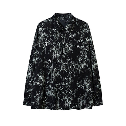 Unisex Vintage Shirt Long Sleeve Shirt Jacket Men