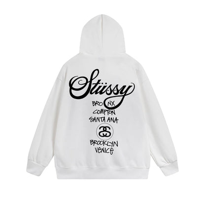 Stussy Hoodie Zip Cardigan Hooded Sweater