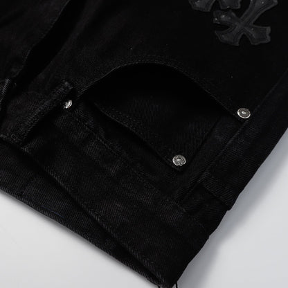 CHH Chrome Hearts Jeans Unisex Casual Loose Jeans