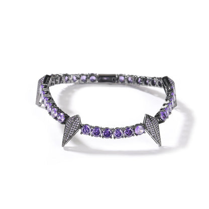 Bracelet Black Panther Bracelet with Diamonds Hip Hop Ins Copper Spectrum St. Valentine's