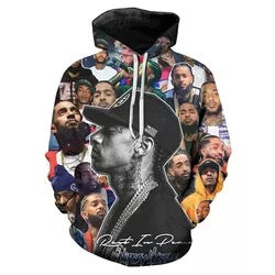 Nipsey Hussle Hoodie 3D Printing plus Size Sweater