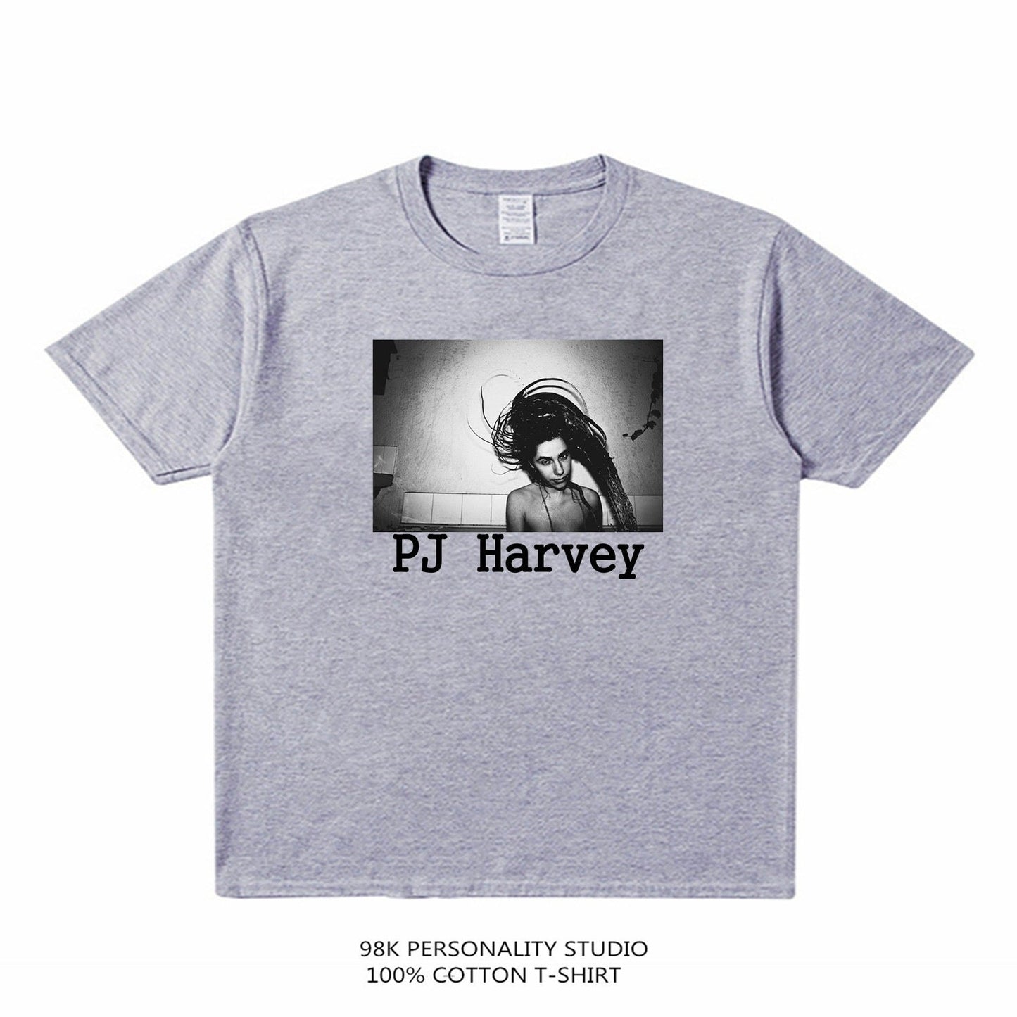 Rock Star T Shirt P J Harvey Female Singer Fashion Brand Printing T-shirt Short Sleeve Cotton