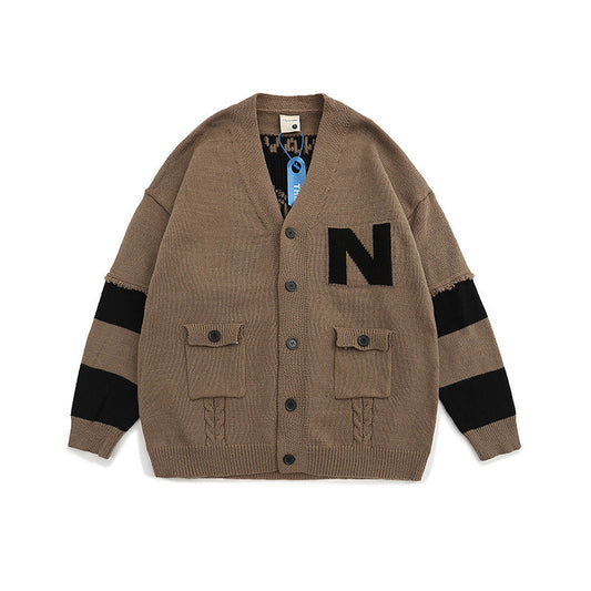 Women Sweater Vintage Cardigan Sweater Loose Oversize