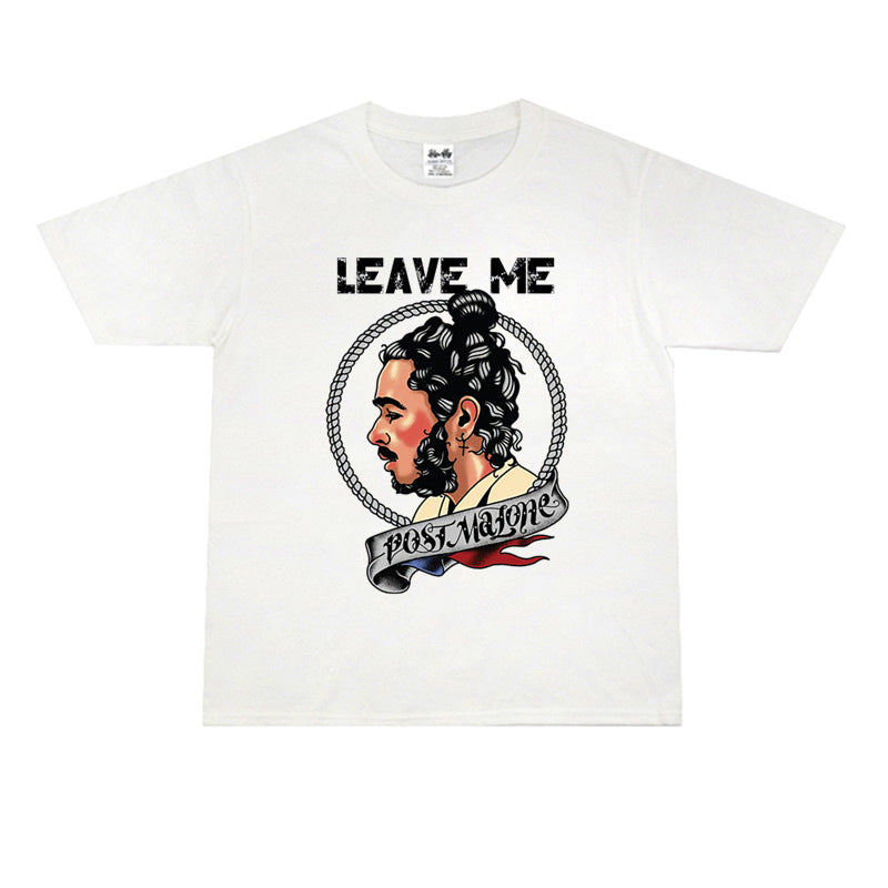 Rock Star T Shirt Post Malone Fashion Brand Personalized Printed Cotton T-shirt Short Sleeve round Neck Loose