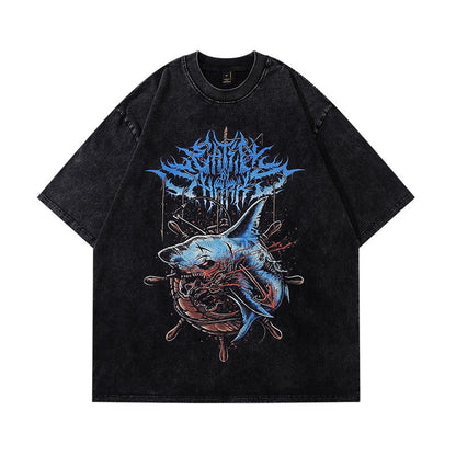Men's T-Shirt Printed Short-Sleeved T-shirt for Men and Women