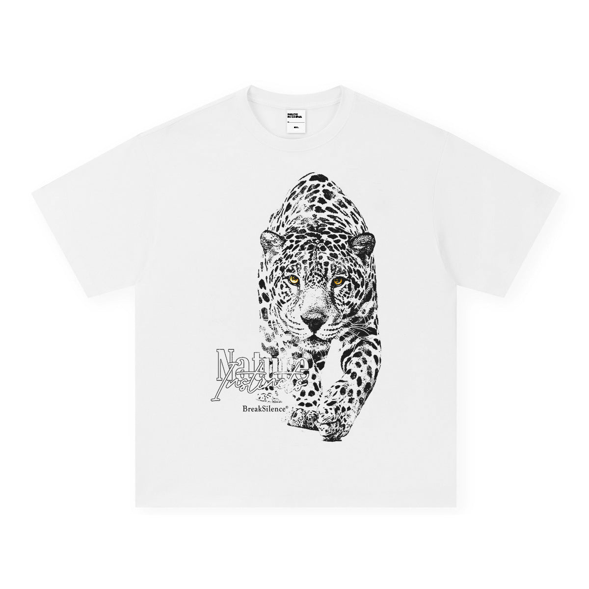 Vintage T-shirts short-sleeved T-shirts are washed with direct spray water