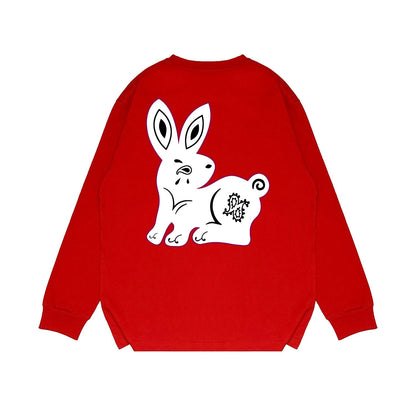 Amiri Long-Sleeve Shirt Creative Bunny Printed Casual Long-Sleeve Shirt