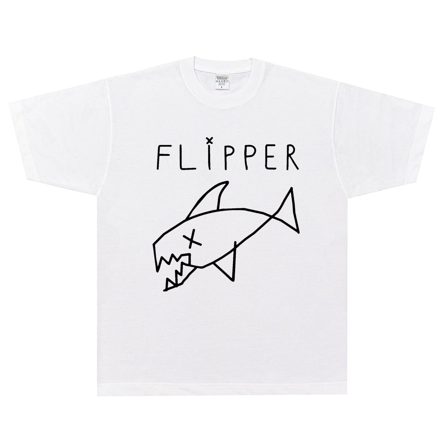 Rock Star T Shirt Kurt Cobain Flipper T-shirt Kurt Curbain Loose Style Street Style Short Sleeve