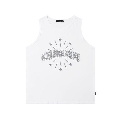 Women Vest Retro Sleeveless T-shirt Vest