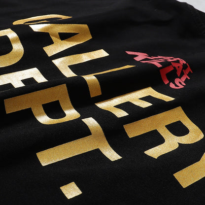 Gallery Dept T-Shirt Demon Skull Bronzing Letter Short Sleeve T-Shirt