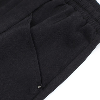 Men Sweatpants Straight Trousers Men's Loose Solid Color Wide-Leg Draggle-Tail Trousers