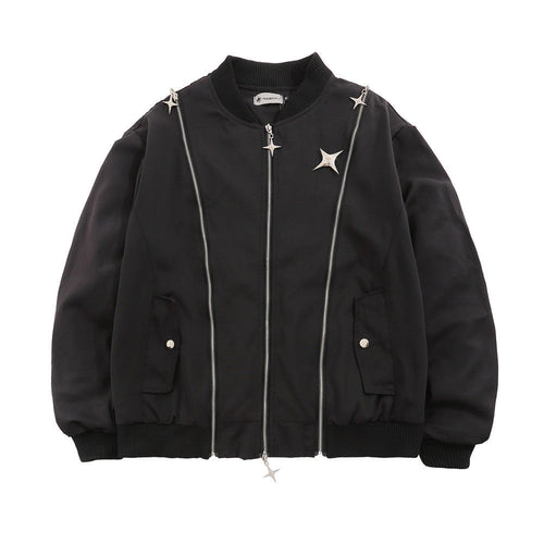 Men Jacket Coat Jacket Men's Autumn and Winter Loose Boxer Brooch Coat