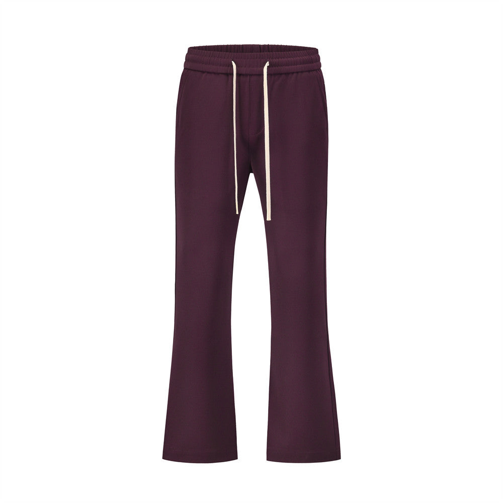 Men Sweatpants Solid Color Exercise Casual Pants Men's Loose Straight Wide Leg Sweatpants