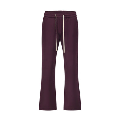 Men Sweatpants Solid Color Exercise Casual Pants Men's Loose Straight Wide Leg Sweatpants