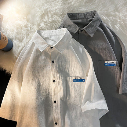 Men's Shirts Retro Summer Loose All-Matching