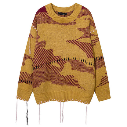 Women Sweater Vintage Knitted Sweater