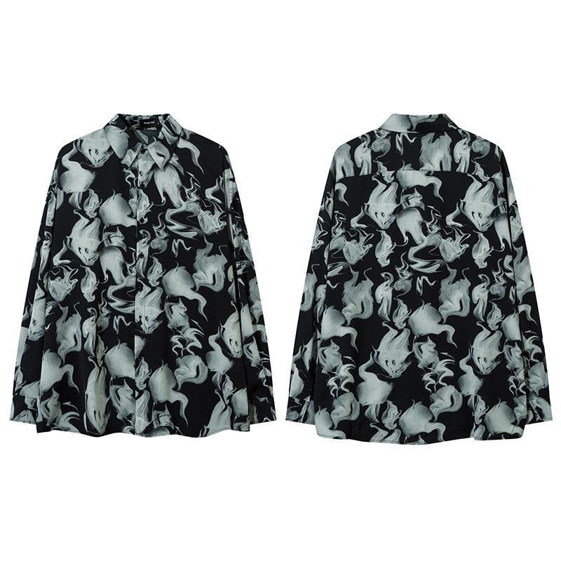 Unisex Vintage Shirt Long Sleeve Shirt Long Sleeve Jacket