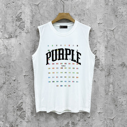 Purple Brand Tank T Shirts Sleeveless T-shirt Vest