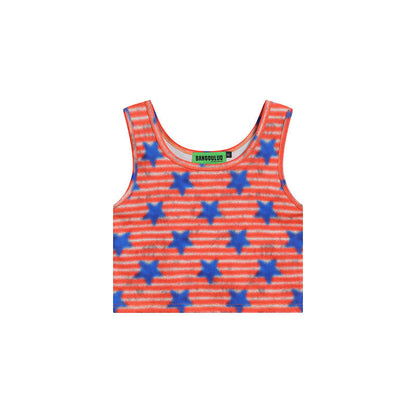 Women Vest Retro Love Full Printed Y2g Short Vest