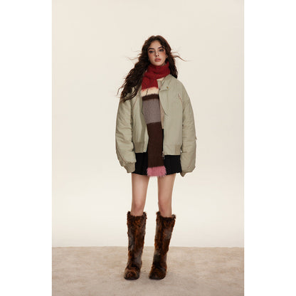 Unisex Coat Baseball Uniform Pilot Jacket Men and Women Loose