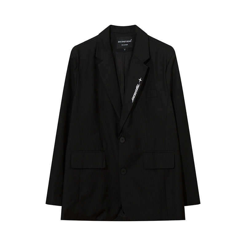 Women Jackets Solid Color Suit Oversize