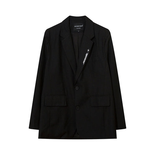 Women Jackets Solid Color Suit Oversize
