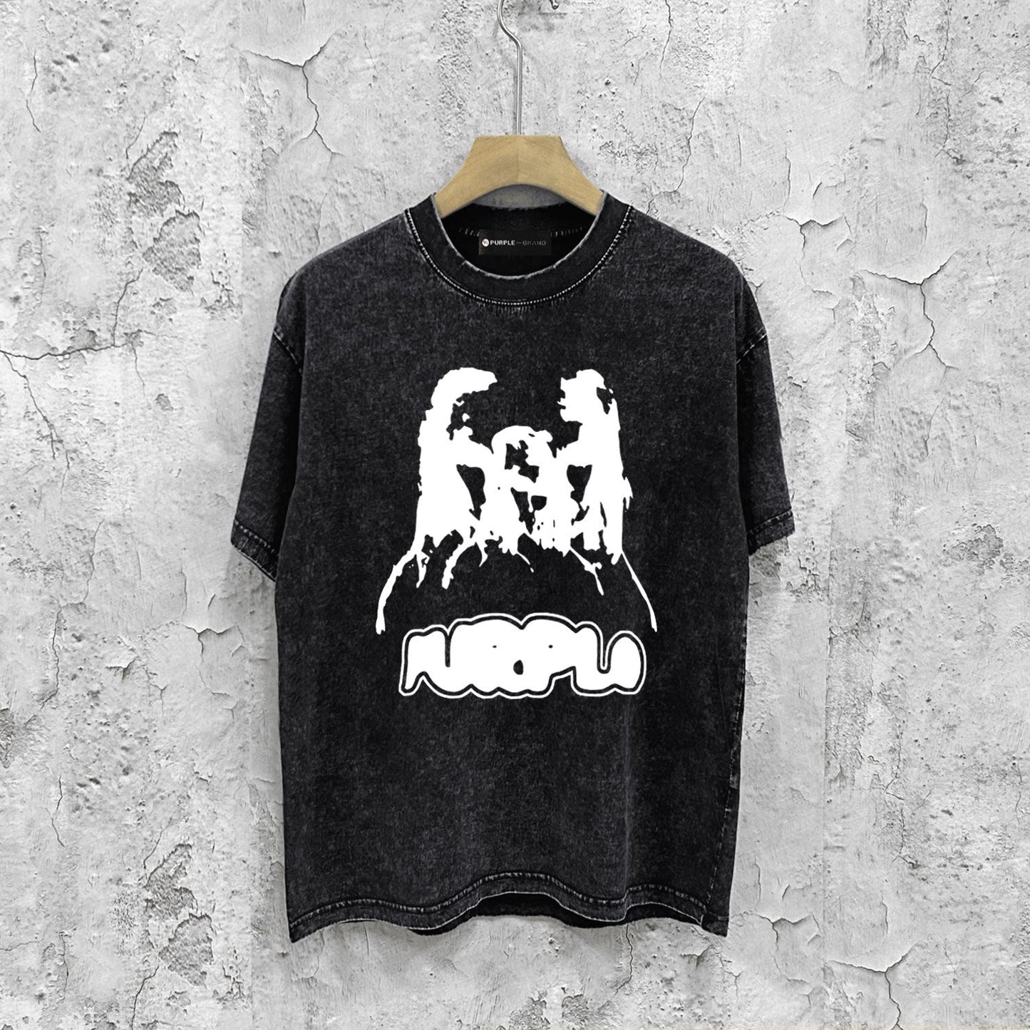 Purple Brand Distressed T Shirts Short Sleeve