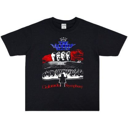 Rock Star T Shirt the Moody Blues Band Washed Distressed T-shirt Short Sleeve round Neck Loose