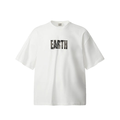 Unisex T-Shirts FAR. ARCHIVE EARTH VINTAGE Distressed Loose T-shirt