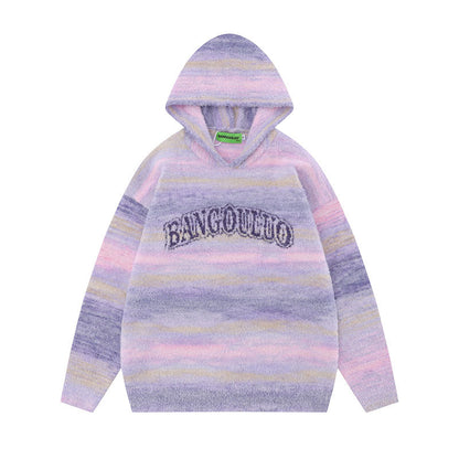 Women Sweater Hooded Knitted Top