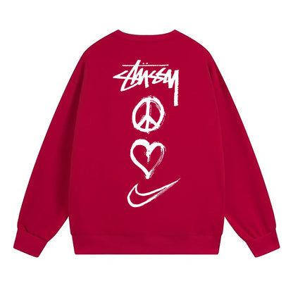 Stussy Sweatshirts Crew Neck Fleece Sweater