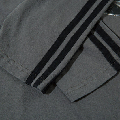 Men Long Sleeve T-Shirt Stitching Fake Two-Piece Loose Top