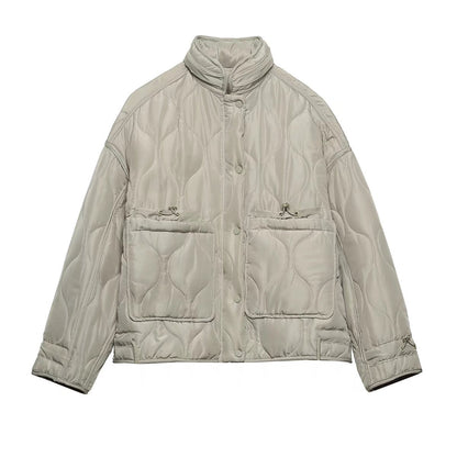Women Cotton Coat Hooded Loose Casual Jacket