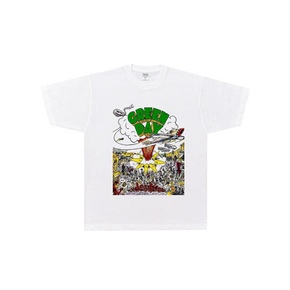Green Day T Shirt Rock Loose Vintage