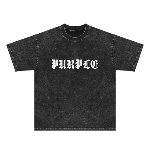 Purple Brand Distressed T Shirts Short Sleeve