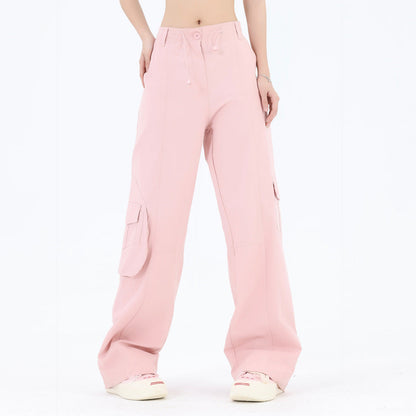 Men Sweatpants Casual Trousers Men's Loose Straight Wide Leg Pants Sports Overalls