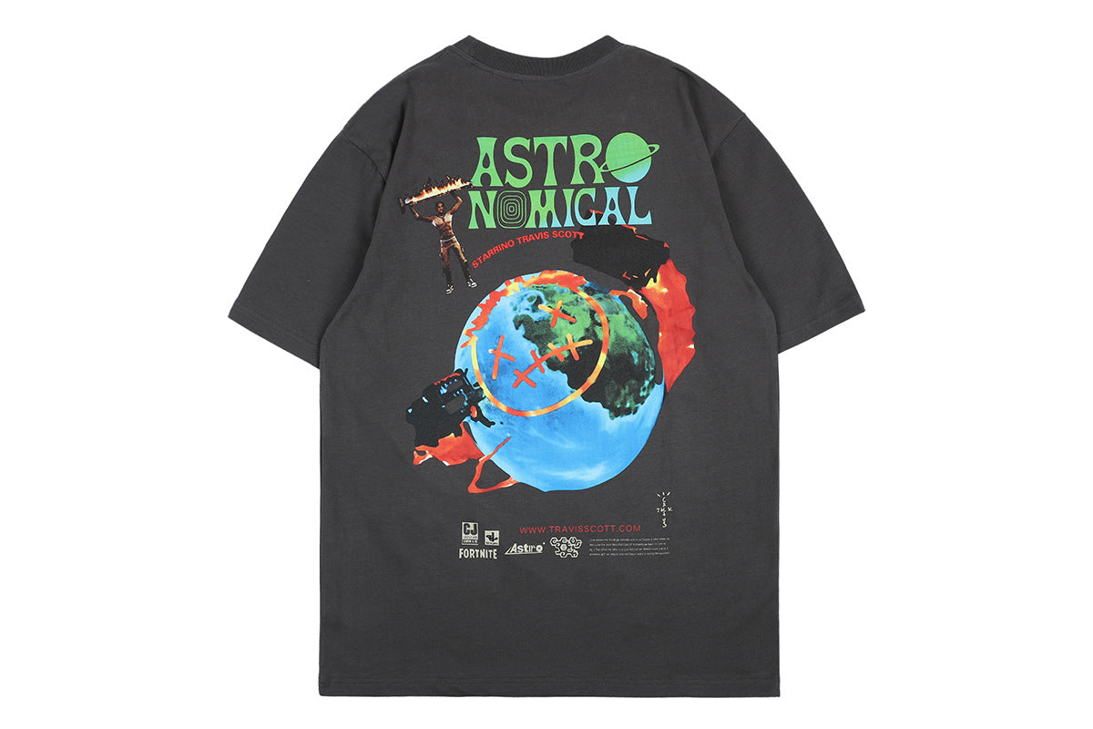 Cpfm T Shirt Printing Men 'S Round Collar Short-Sleeve T-shirt Tide