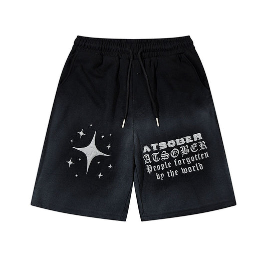 Men Shorts Tie-Dye Gradient Casual Shorts