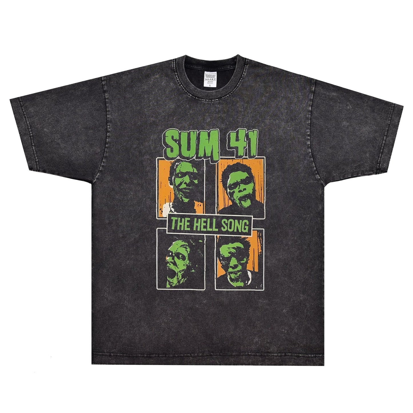 Rock Star T Shirt Sum 41 Does This Lookinfected T-shirt Rock Band American Style Vintage Short Sleeve