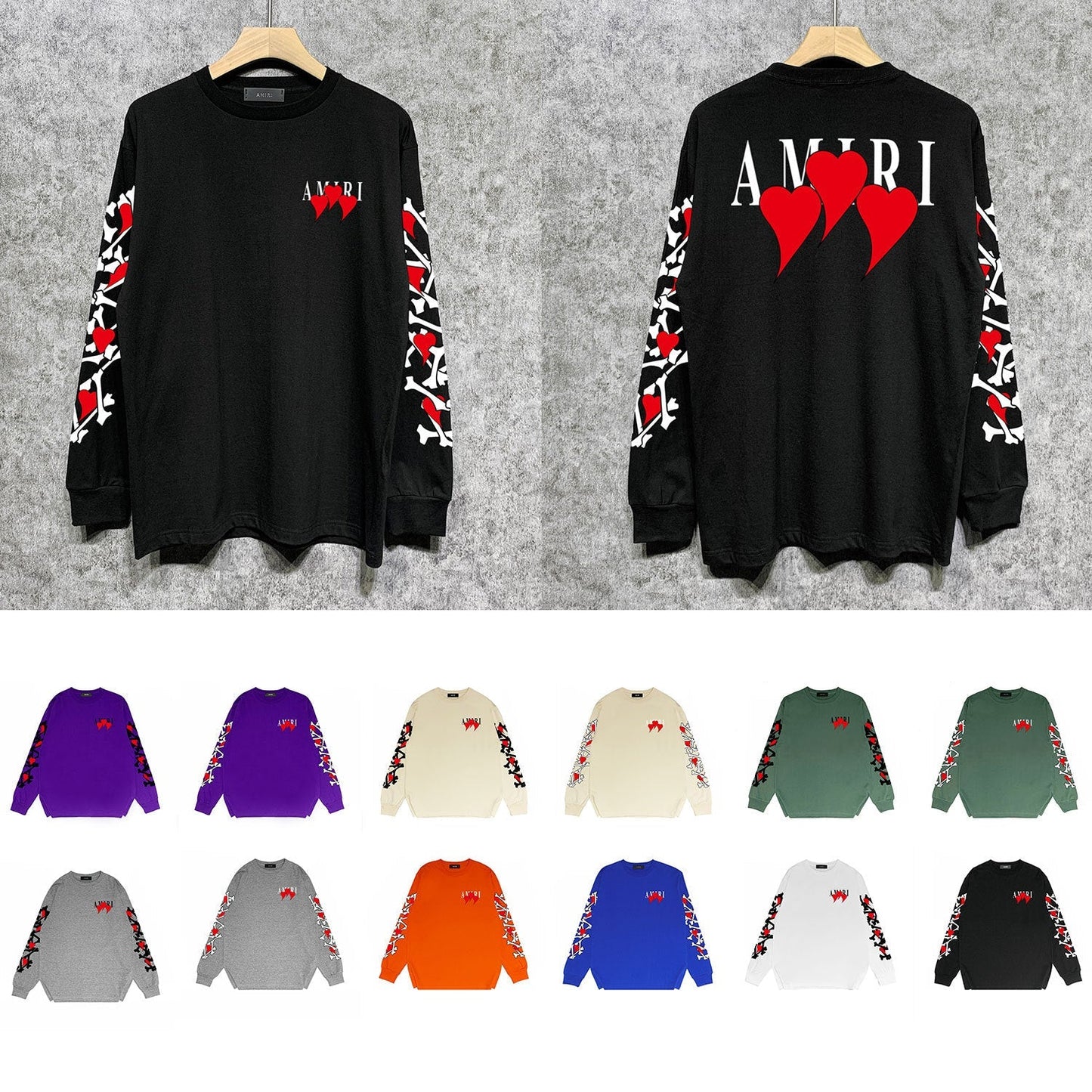 Amiri Sweatshirt Long Sleee Shirts