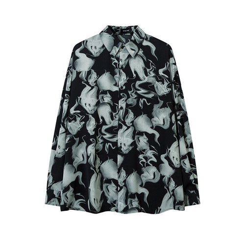 Unisex Vintage Shirt Long Sleeve Shirt Long Sleeve Jacket