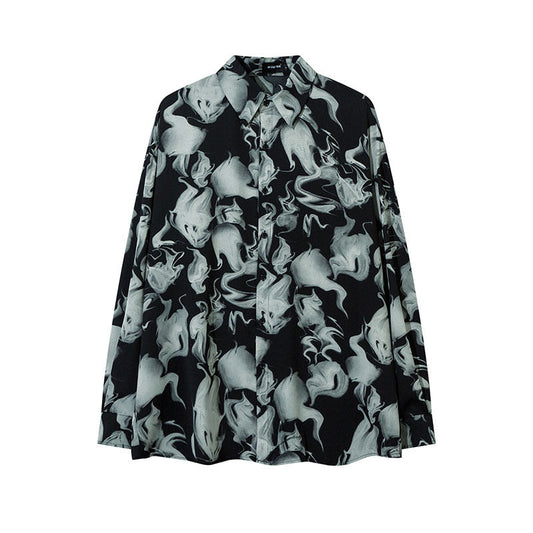 Unisex Vintage Shirt Long Sleeve Shirt Long Sleeve Jacket