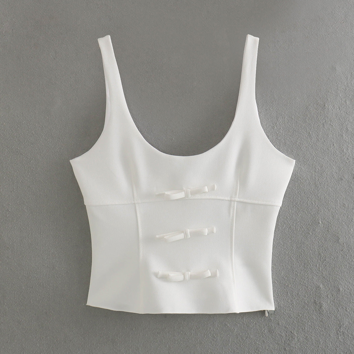 Women Tops Summer Bow Top Backless Sexy Vest