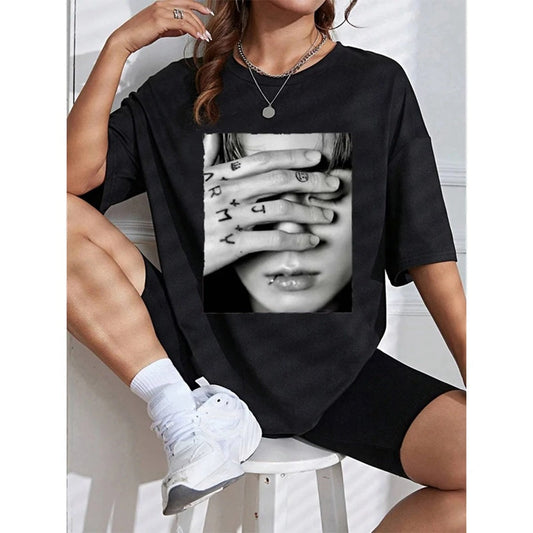 T Shirt Jungkook Graphic Tee Unisex Oversized Tops
