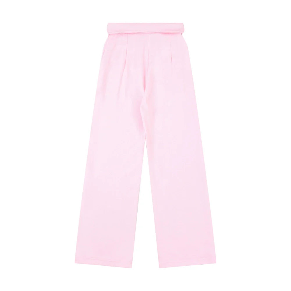 Men Sweatpants Cartoon Graffiti Printing Straight Casual Pants Men Loose-Fitting Wide-Leg Trousers