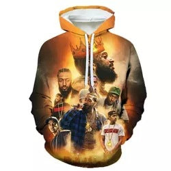 Nipsey Hussle Hoodie 3D Printing plus Size Sweater