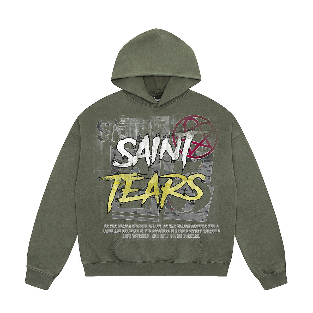 Unisex Hoodies Saint Michael Old Loose Hoodie